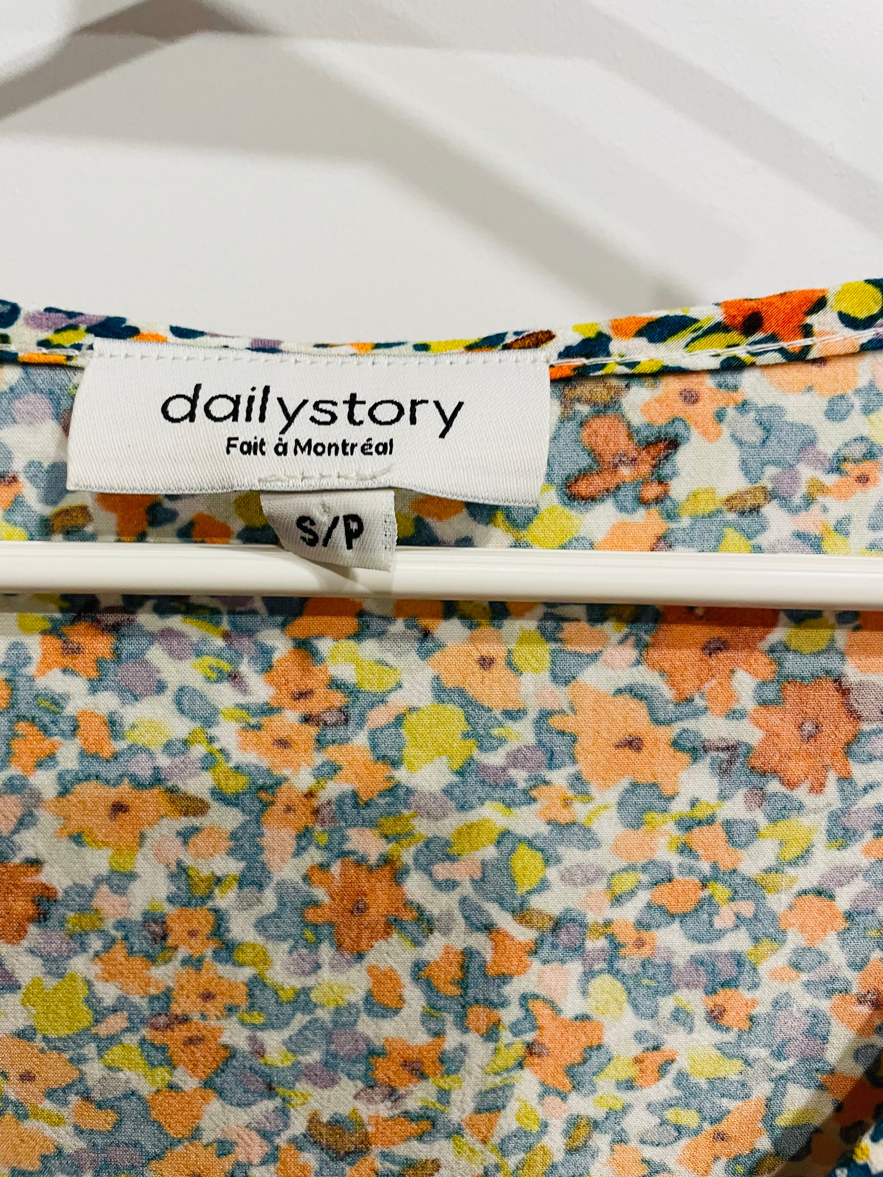 Robe à manches courtes fleurie - Daily Story - taille Small