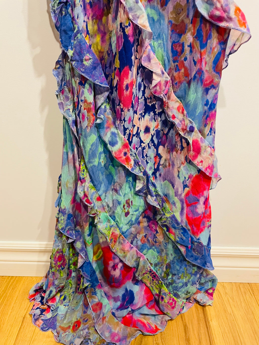 Robe longue à volants - Zara
