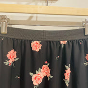 Jupe longue - taille élastique - motifs les roses - H&M Taille 4