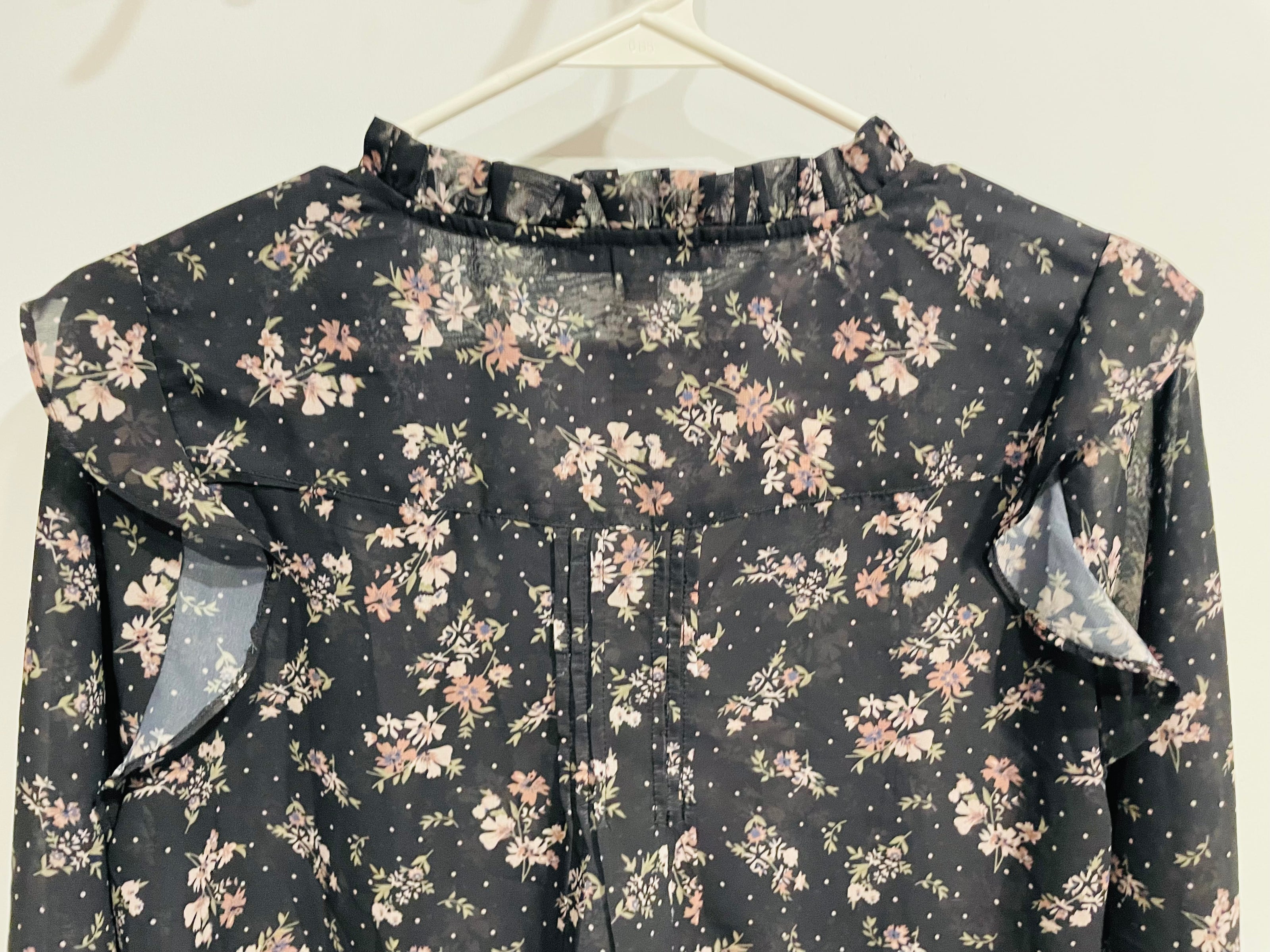Blouse légère motif floral et manches longues - Paper Moon - taille médium