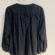 Haut noir et picots, manches longues / Zara / taille Large
