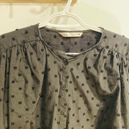 Haut noir et picots, manches longues / Zara / taille Large