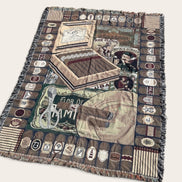Couverture tissée vintage / cigares
