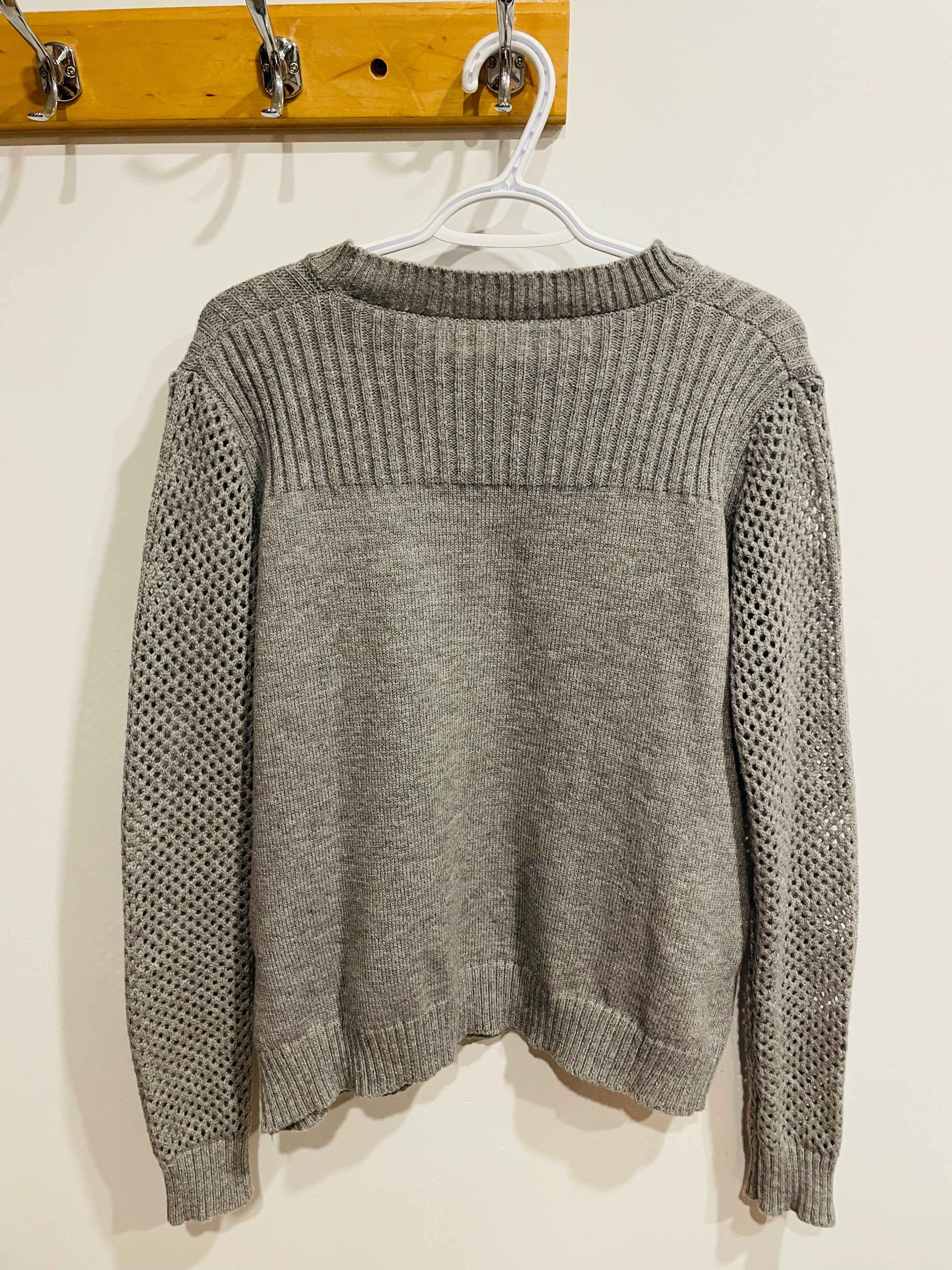 Grey knit sweater