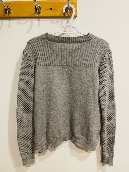 Grey knit sweater