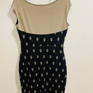 Robe courte Cokluch - imprimé plumes de paon - décolleté V - taille M