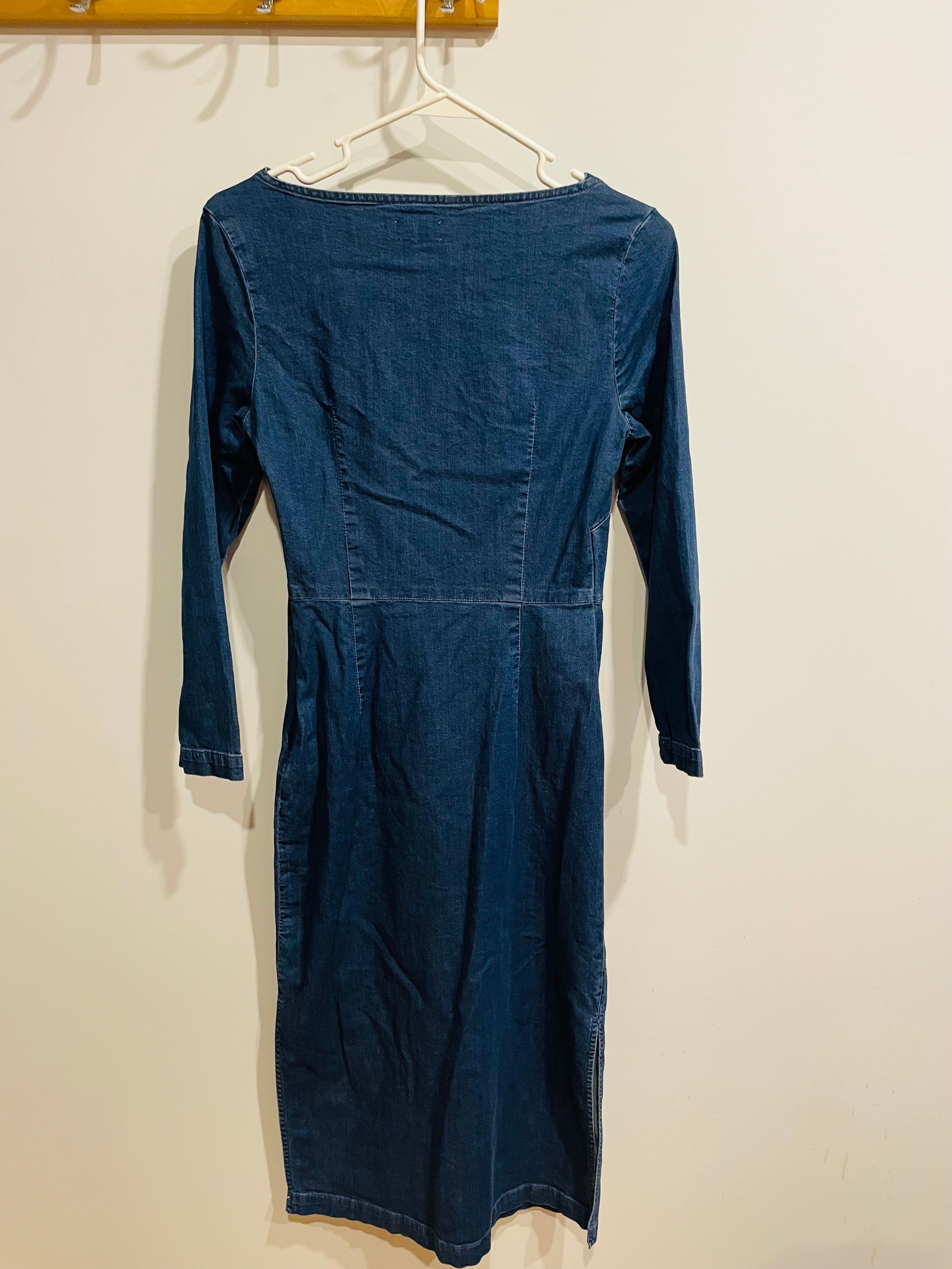 Robe longue jeans manches longues - Wilfred Free - Taille 6