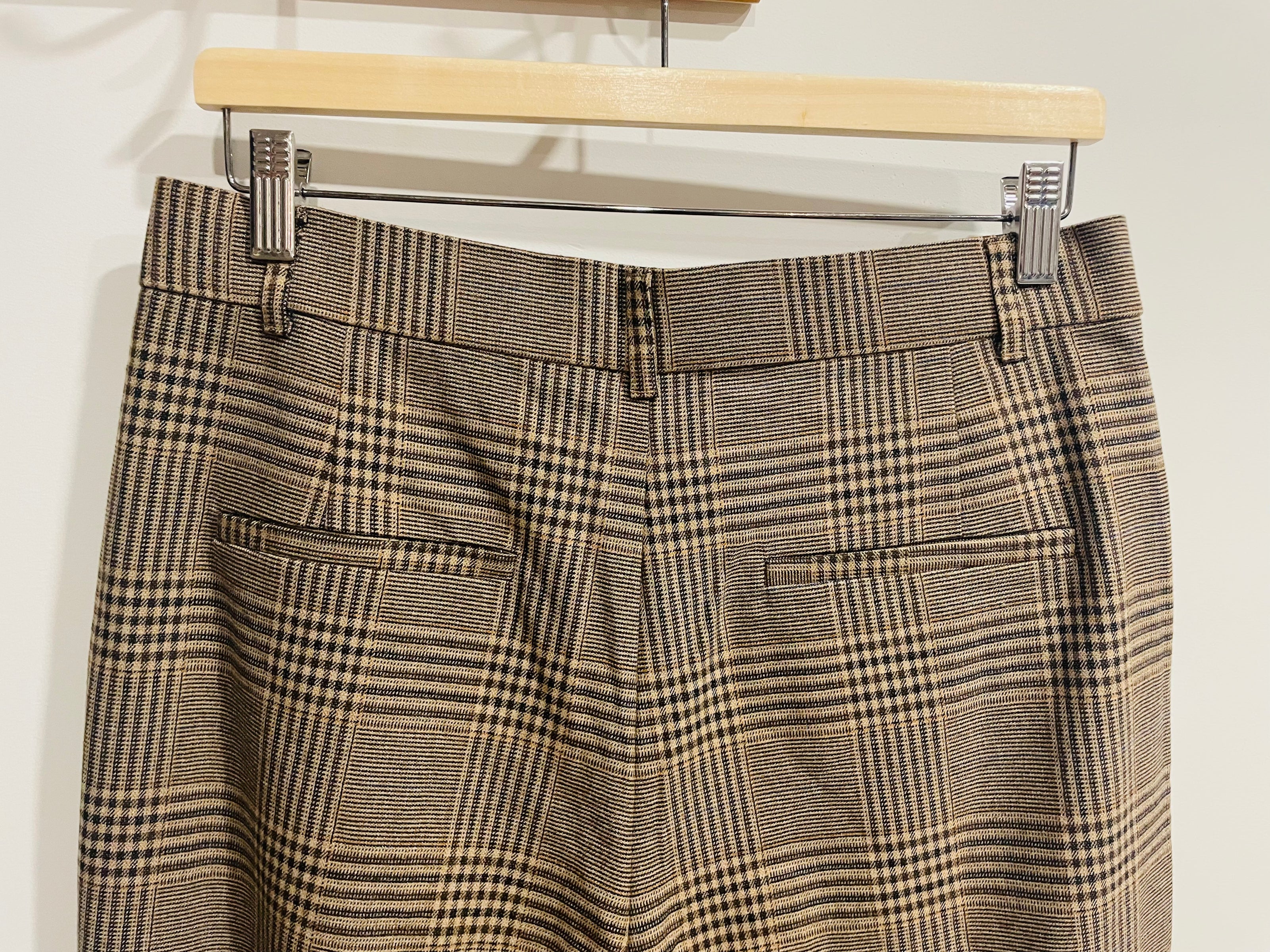 Pantalon brun à carreaux - Zara - Taille 30
