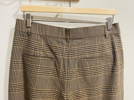 Pantalon brun à carreaux - Zara - Taille 30