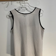 Camisole noire et blanche avec voilage / Marie C / Taille medium