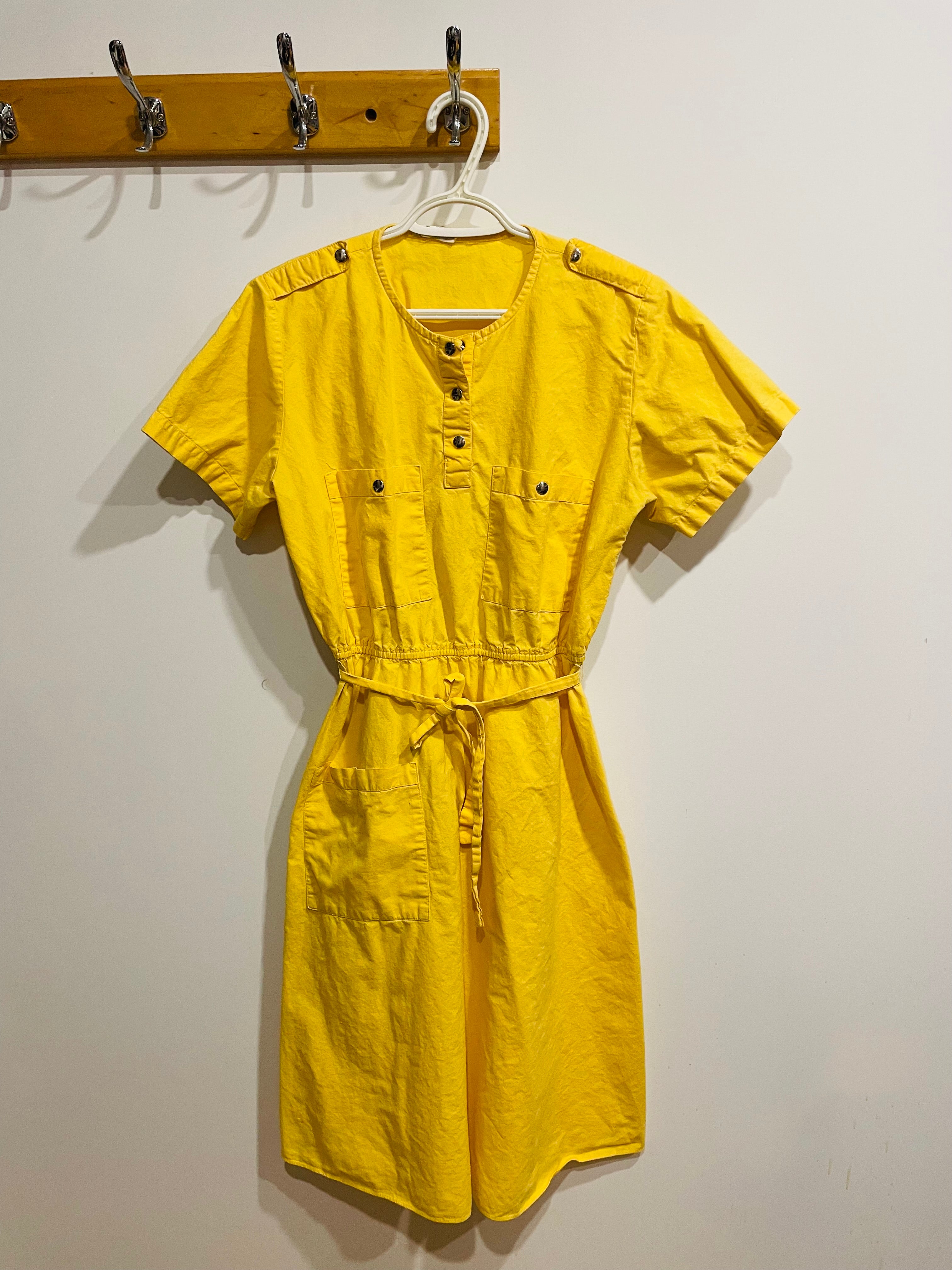 Robe longue jaune vintage - Taille medium