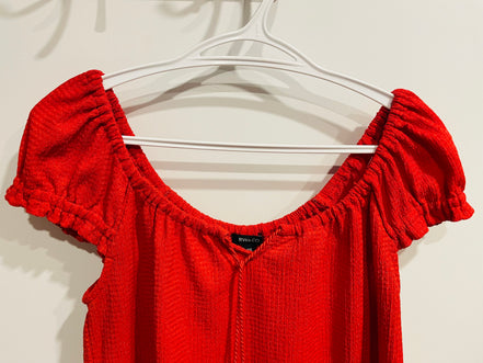 Haut rouge manches courtes - RW&CO - Taille Medium