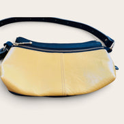 Sac cuir noir et jaune / Kazak