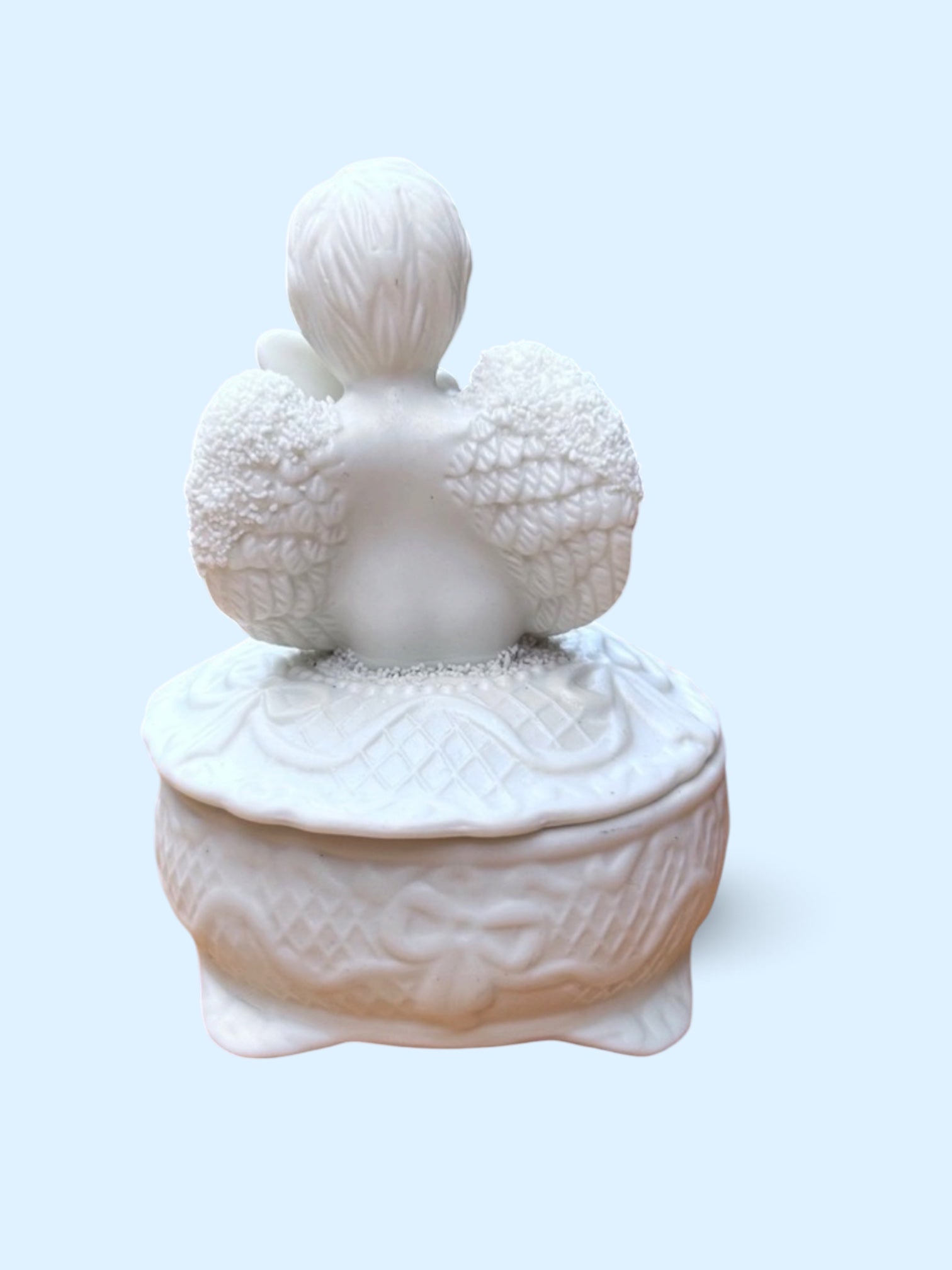 Petite boîte en céramique ange