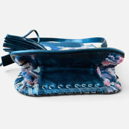 Sac cuir noir et broderies