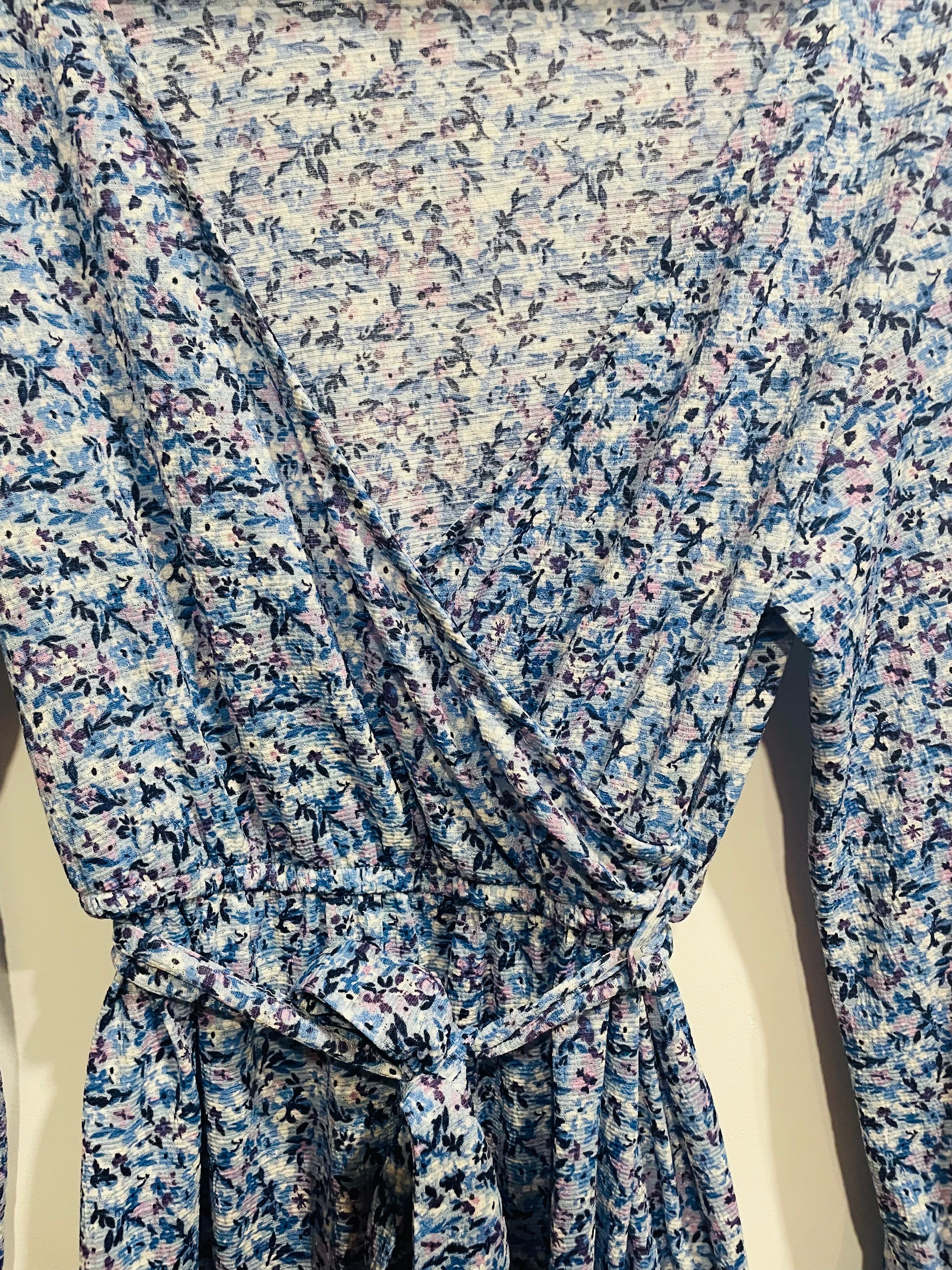 Robe bleue texturée - streetwear society Small