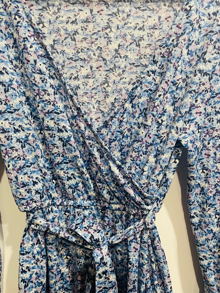 Robe bleue texturée - streetwear society Small