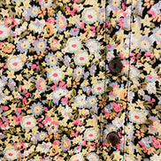 Chemise fleuri, manches courtes à volants / Paper Moon /Taille Medium