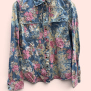 Chemise fleurie manches longues / Guess vintage / taille : médium