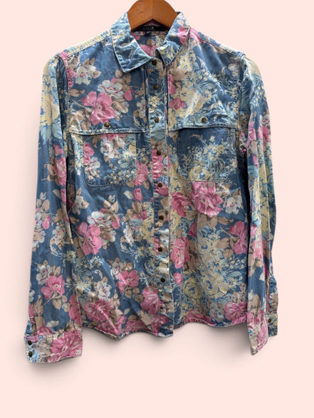 Chemise fleurie manches longues / Guess vintage / taille : médium