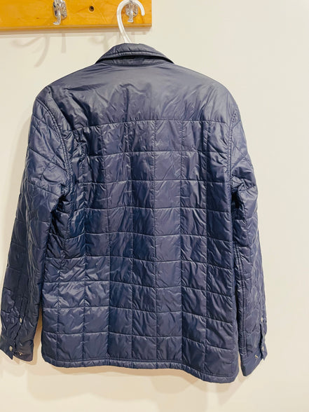 Veste bleue matelassée intérieur à carreaux - Chlorophylle - Taille small