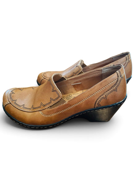 Souliers cuir brun / Hush Puppies / taille 6