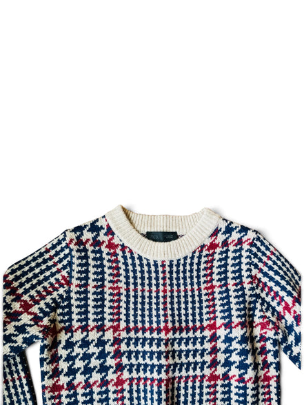 Tricot motif pied de poule / Zara / taille médium