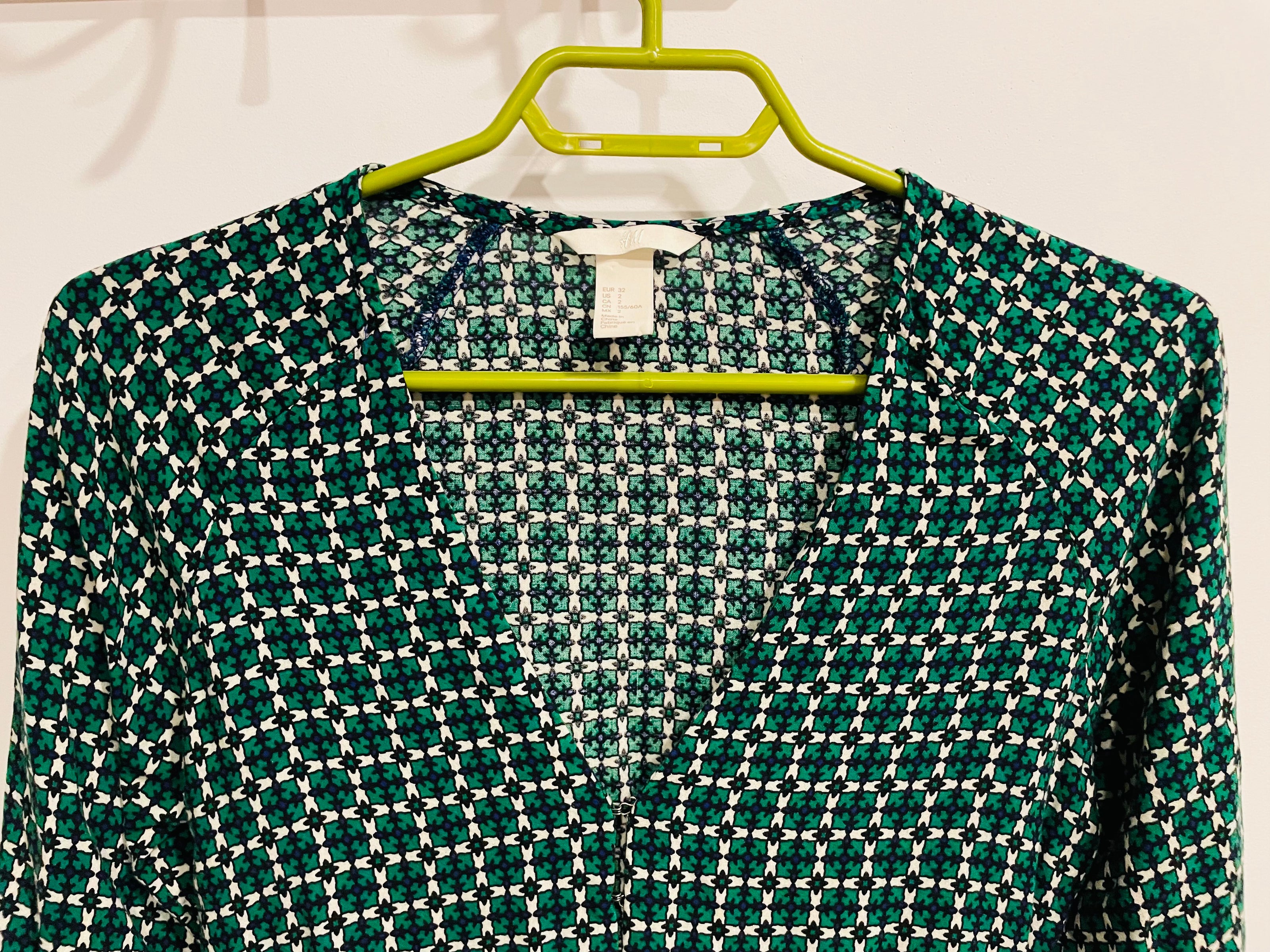 Romper vert à manches longues - H&M - Taille 2