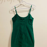 Robe courte corduroy vert - Taille Large - Nobo
