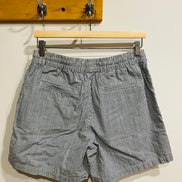 Short rayé bleu vintage taille élastique - Taille 8