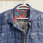 Veste bleue matelassée intérieur à carreaux - Chlorophylle - Taille small