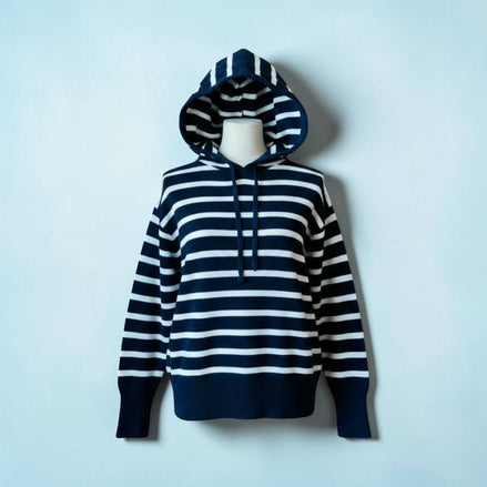 Tricot rayé à capuchon / RD Style / Taille Small