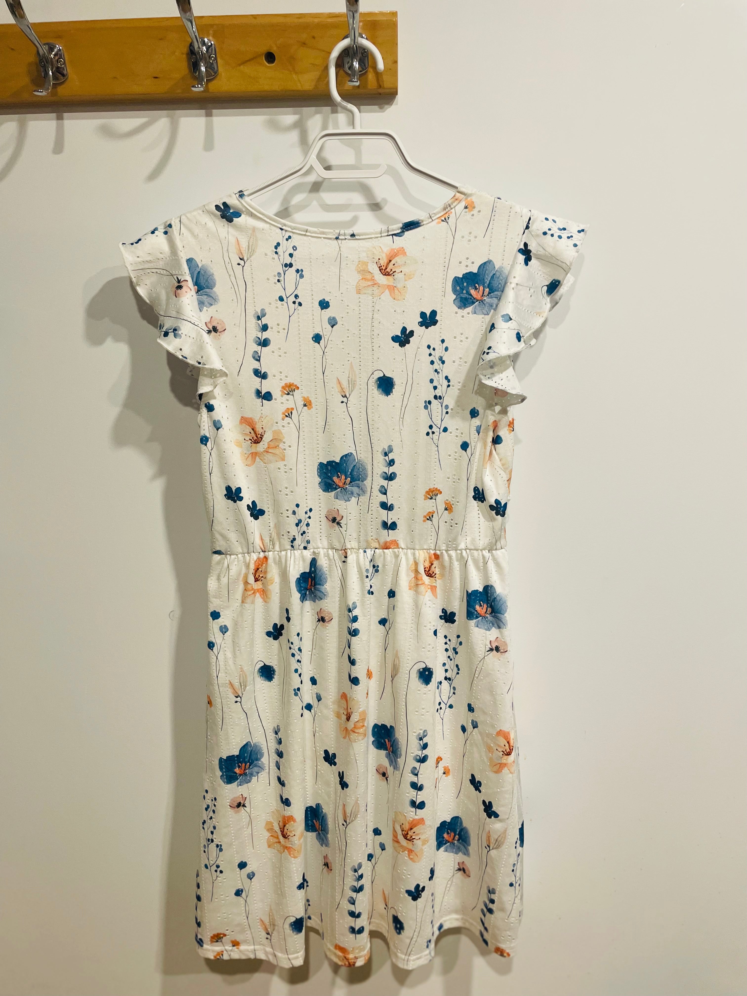 Robe courte florale et dentelle -Shein Taille Medium
