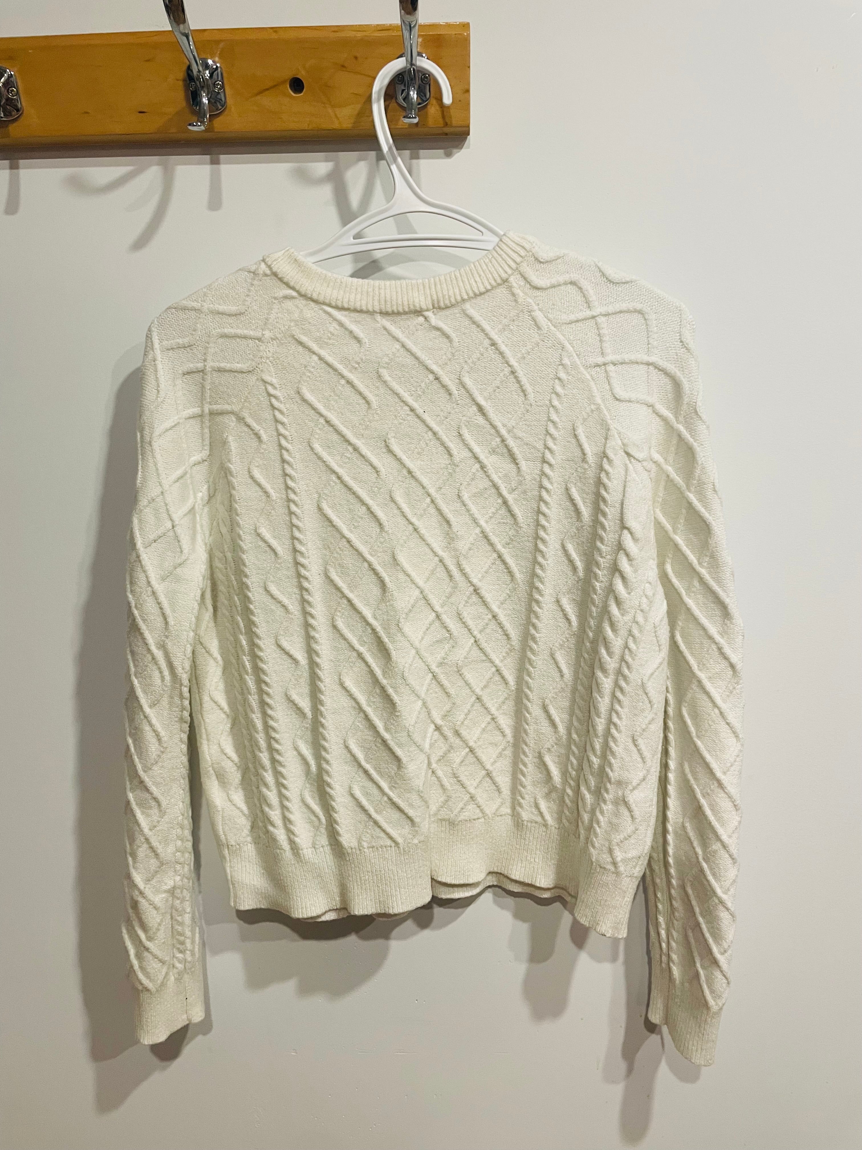 Chandail tricot blanc - Blumind - Taille medium - Enfant