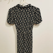 Robe courte col chemisier - fleurs de marguerite - Forever 21 - taille médium