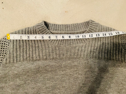 Grey knit sweater