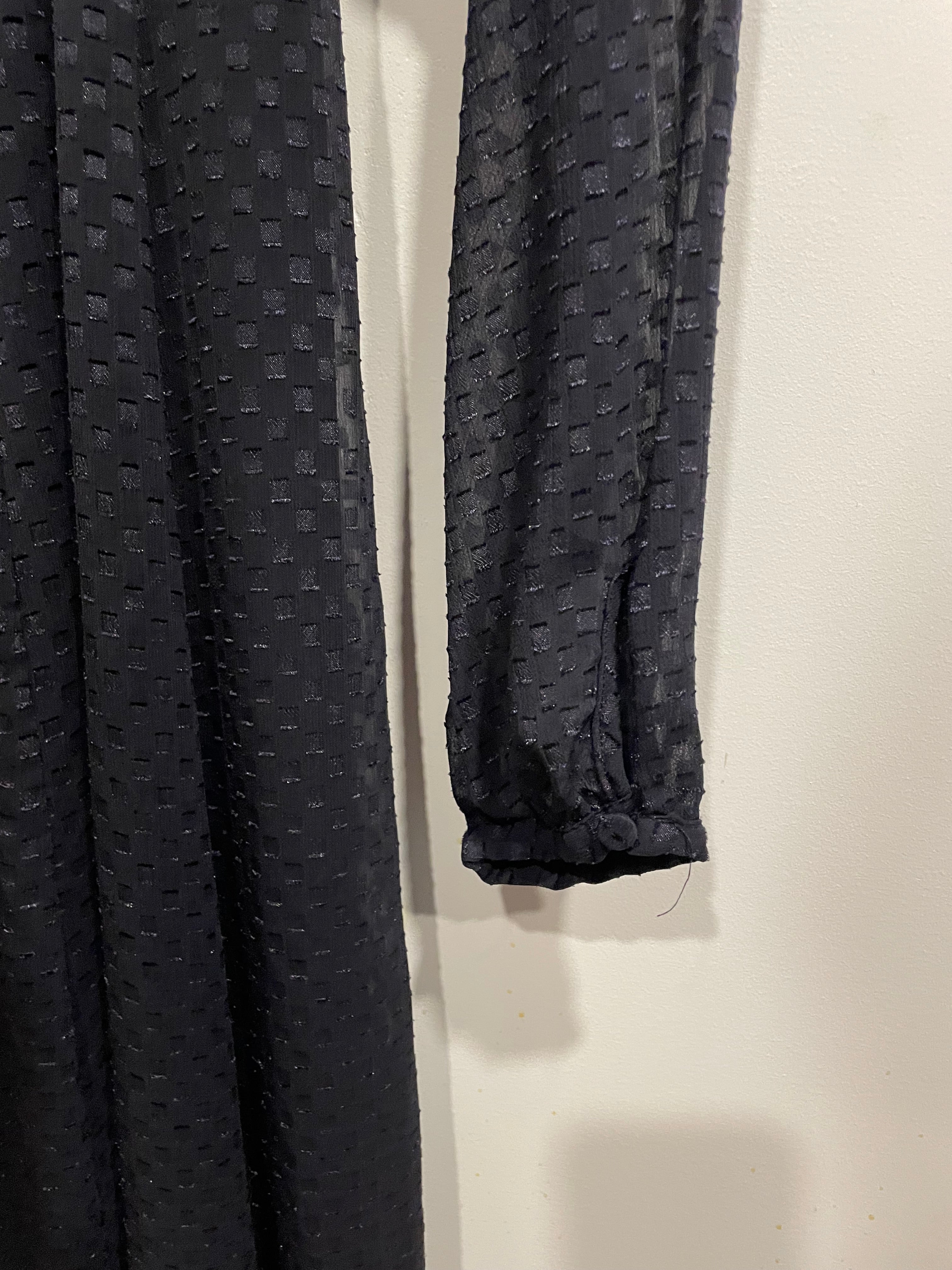 Robe longue noire portefeuille - H&M taille 2