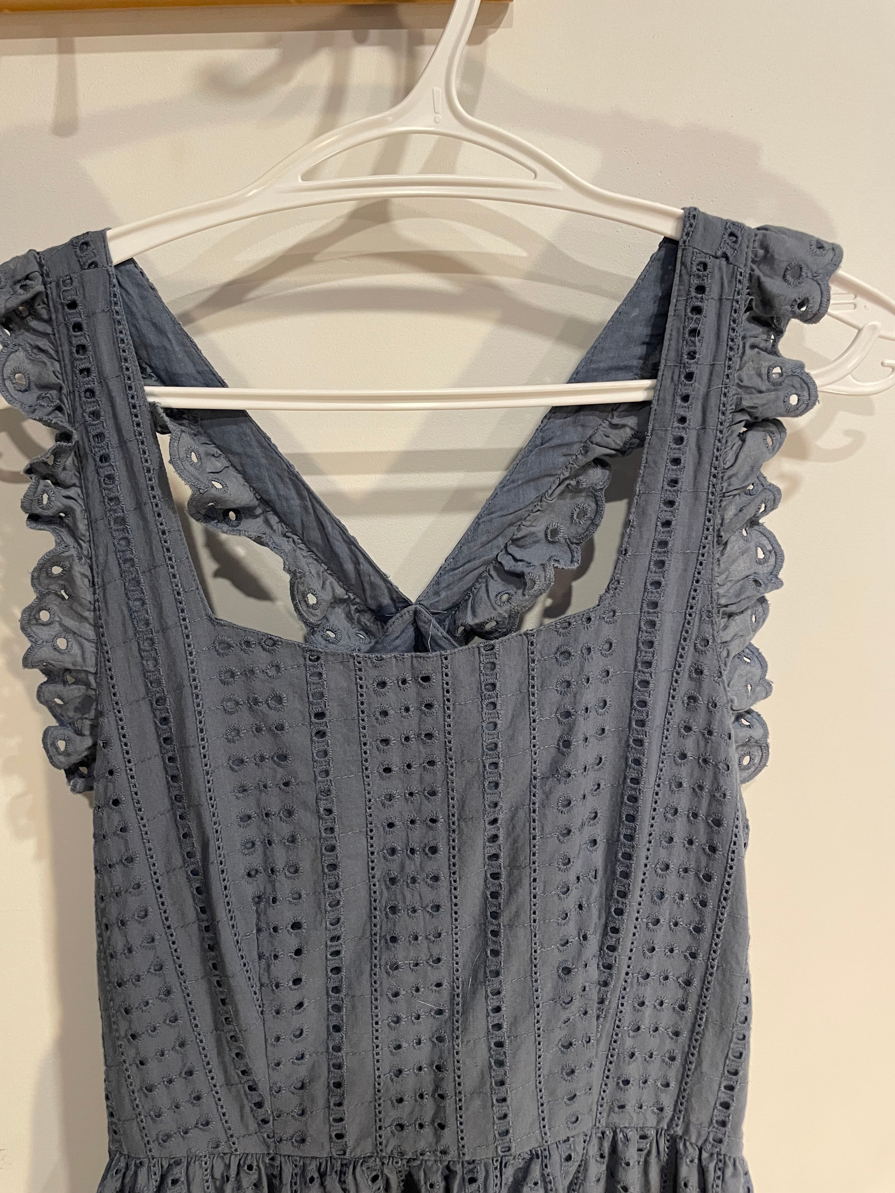 Robe bleue dentelle/ ICHI / taille Small