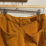 Pantalon jaune velour cordé - Twik - jambes larges - Taille Medium