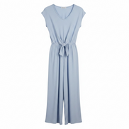Jumpsuit bleu pâle manches courtes - Caution in the wind - Taille XS