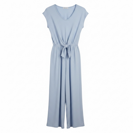 Jumpsuit bleu pâle manches courtes - Caution in the wind - Taille XS