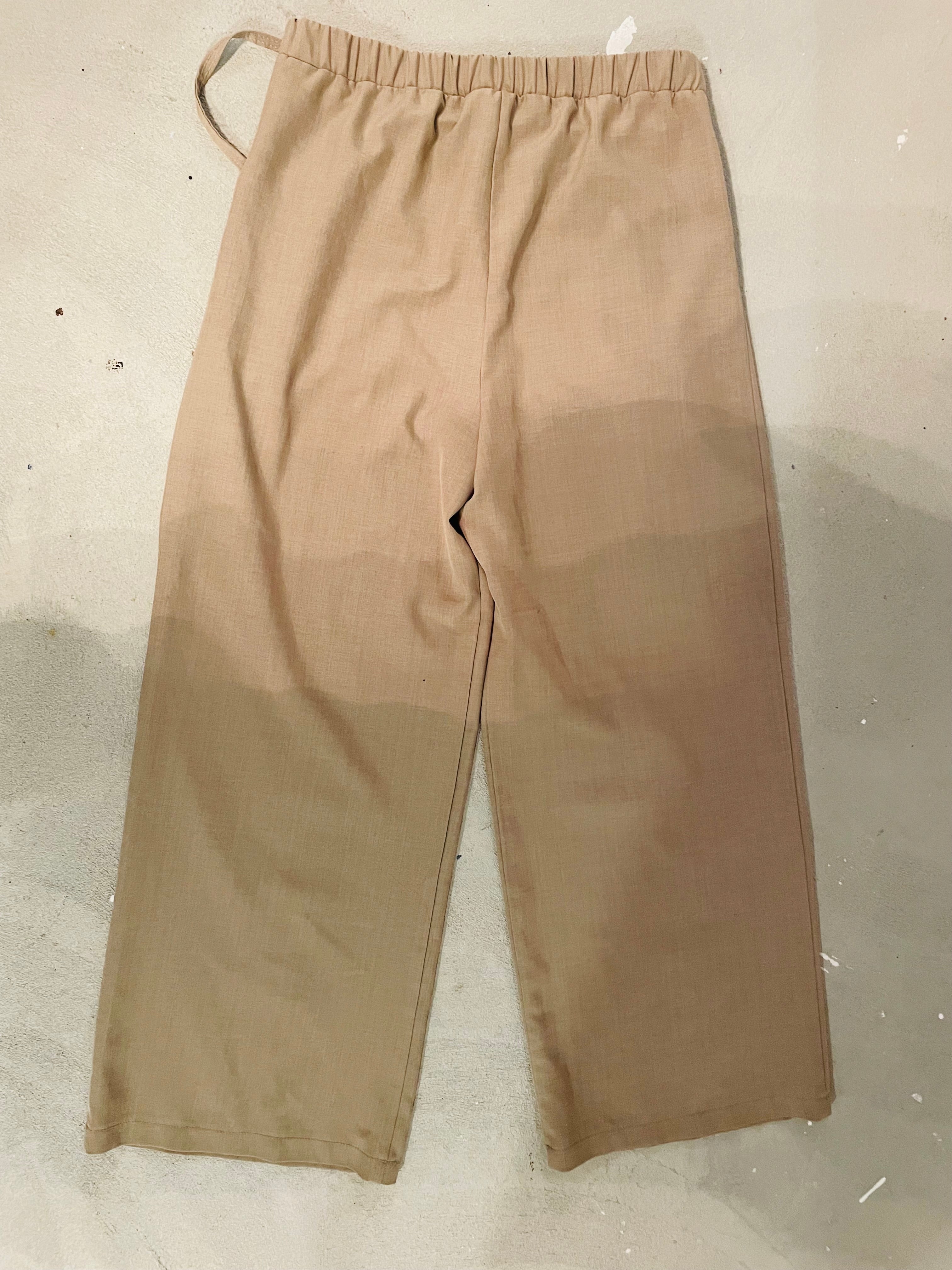 Lacey beige trousers - Daily Story