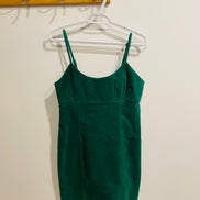 Robe courte corduroy vert - Taille Large - Nobo