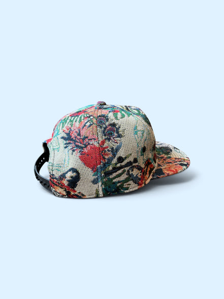 Casquette tapisserie de tigres