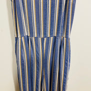 Jumpsuit rayé bleu avec poches et bretelles ajustables- Ananas Banana - taille médium