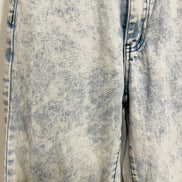 Washed-out jeans & 11 years old buckles