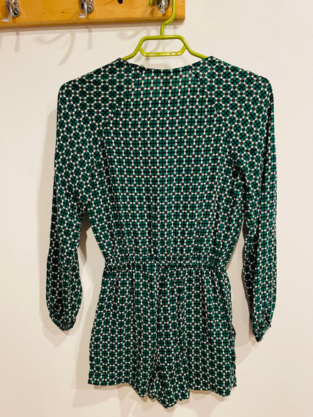 Romper vert à manches longues - H&M - Taille 2