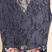 Robe courte fleurs & dentelles - Streetwear Society taille Small