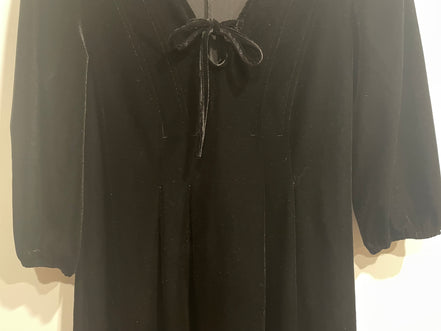 Rogue velours noir - manches longues - Livom XS