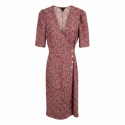 Robe longue rose florale / portefeuille et bouton / Rw&CO /Taille small